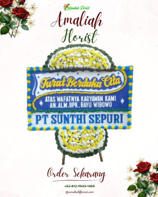 Papan Bunga Duka di Mekarjaya