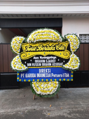 Papan Bunga Duka di Mekarjaya