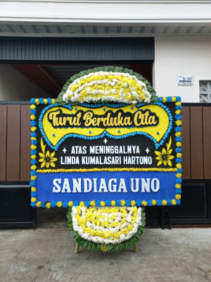 Papan Bunga Duka di Mekarjaya